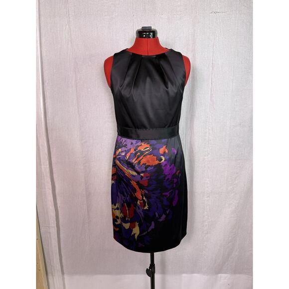 Tahari Petite Dress Floral Skirt Sheath Sleeveless Midi Size 12P E274 - Picture 1 of 13